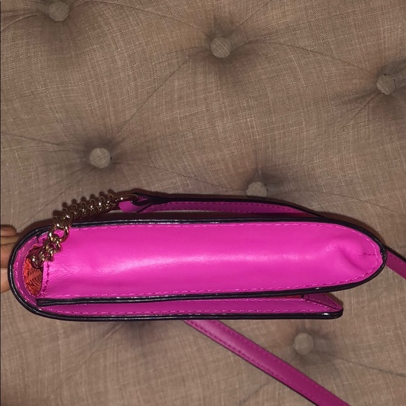 Kate Spade Pink / Magenta Cross Body Clutch Purse - Picture 5 of 6